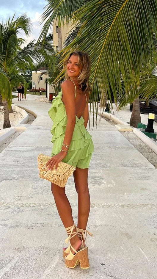 Cassidi Mini Dress - Sage
