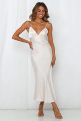 Asking For A Friend Midi Dress Champagne